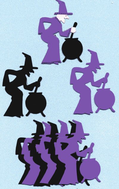 Witches & Cauldrons x 8